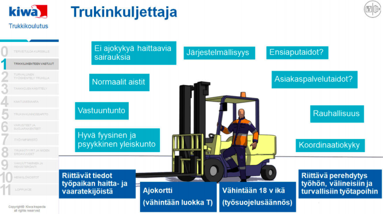 Trukkikortti kuljettaja